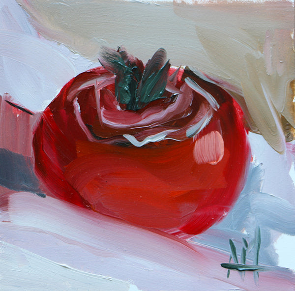Heirloom Tomato Original Oil Painting Angela Moulton