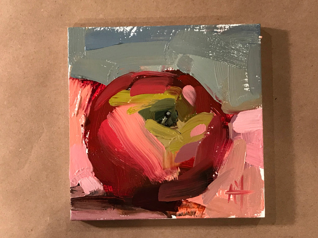 Painting a Honeycrisp Apple