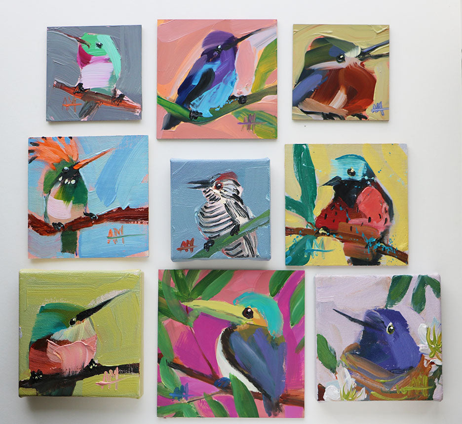 New Tropical Bird Paintings Available January 21.