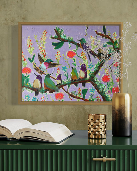 Hummingbird Kingdom Original Painting by Angela Moulton