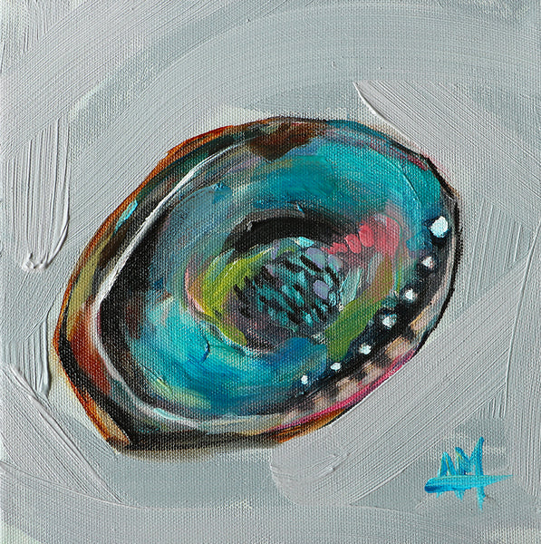 Abalone Shell Original Oil Painting by Angela Moulton