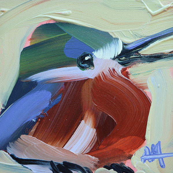 American Pygmy Kingfisher Original Oil Painting by Angela Moulton