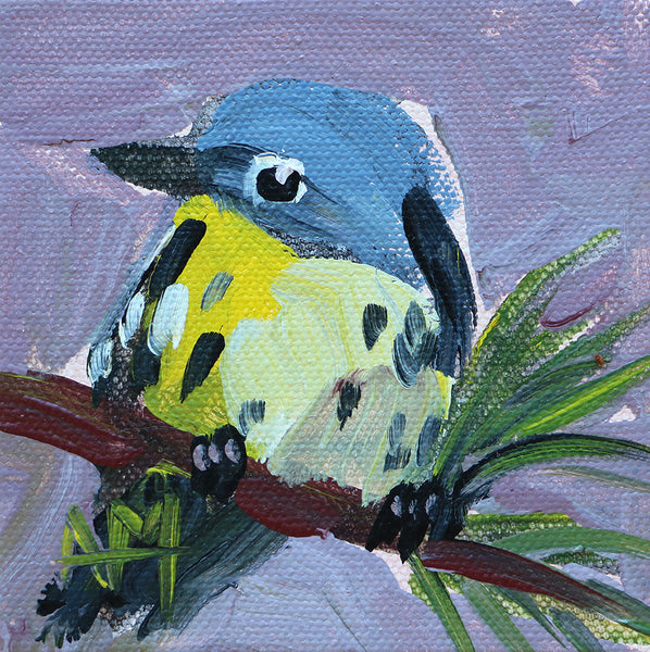 Blackburnian Warbler Original Painting by Angela Moulton