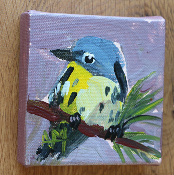 Blackburnian Warbler Original Painting by Angela Moulton