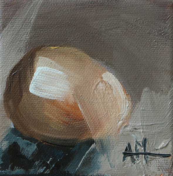 Egg Original Oil Painting by Angela Moulton