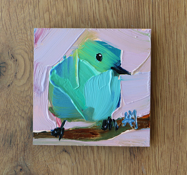 Green-Headed Tanager Original Oil Painting Angela Moulton