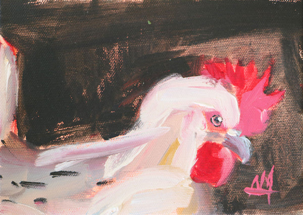 Henny Penny Original Oil Painting by Angela Moulton