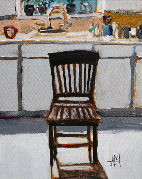 Kitchen Chair Original Oil Painting Angela Moulton