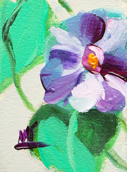 Morning Glory Flower no. 3 Original Painting by Angela Moulton