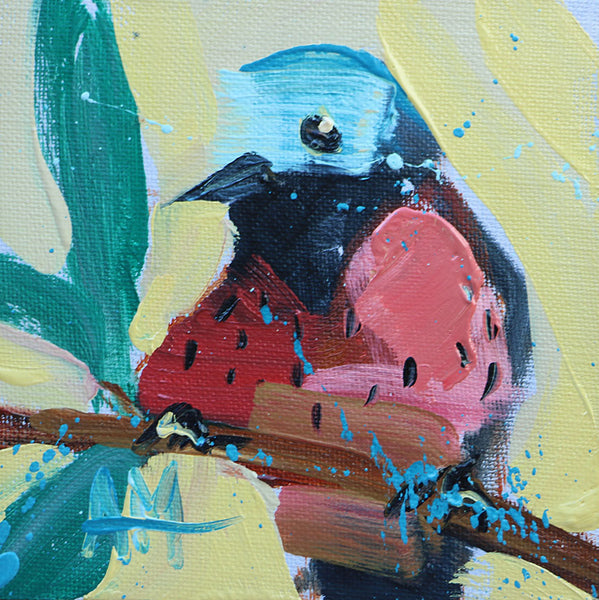 Osceated Antbird Original Oil Painting by Angela Moulton