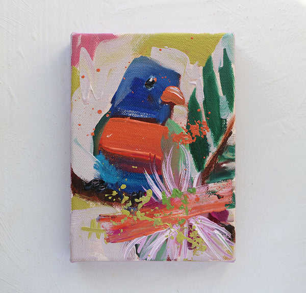 Rainbow Lorikeet Original Painting by Angela Moulton