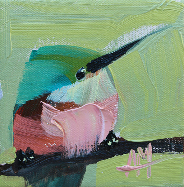 Rufous Tailed Jacamar Original Painting by Angela Moulton