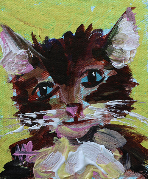 Tabby Cat Original Painting Angela Moulton