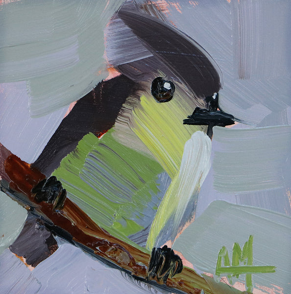 Tufted Titmouse no. 242 Original Oil Painting by Angela Moulton