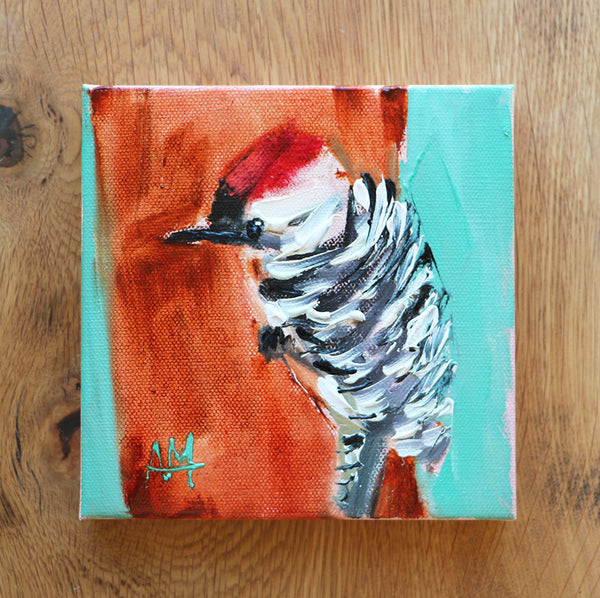 Woodpecker no. 225 Original Painting by Angela Moulton