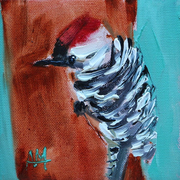 Woodpecker no. 225 Original Painting by Angela Moulton